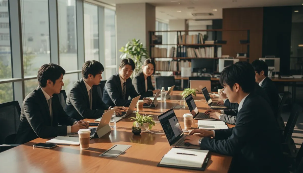 生成AI研修で業務効率化を実現する企業の様子