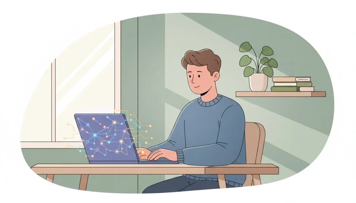 生成AI eラーニングで学ぶビジネスパーソンのイメージ
