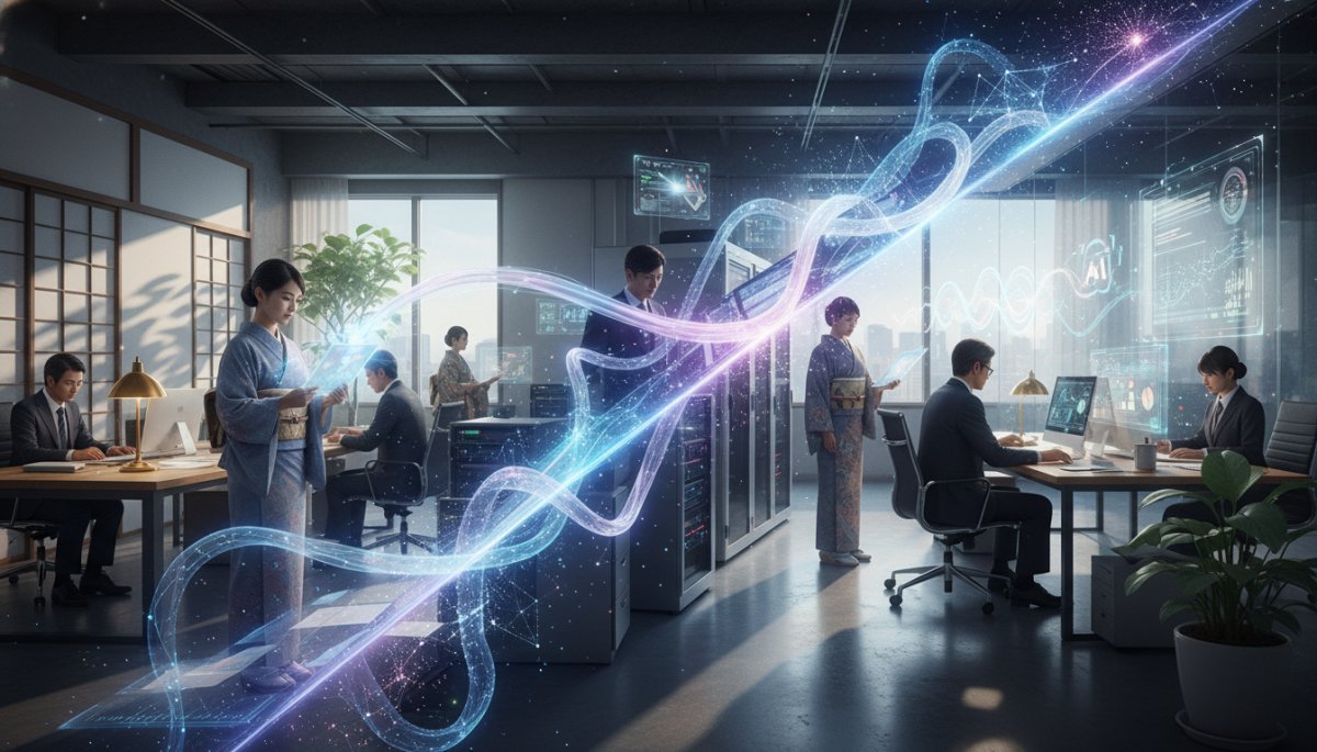 生成AI導入による業務改革のイメージ 日本企業のデジタルトランスフォーメーション