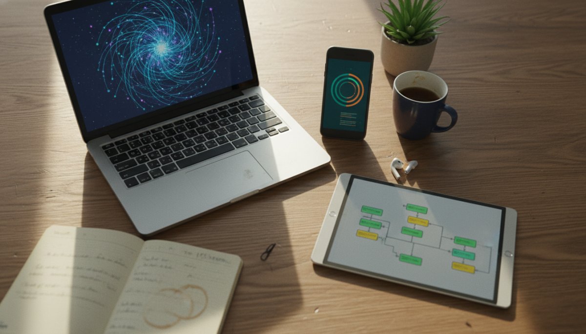 複数のAIツールを比較検討するビジネスシーン