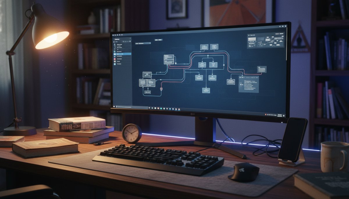 AI自動化ワークフローのイメージ
