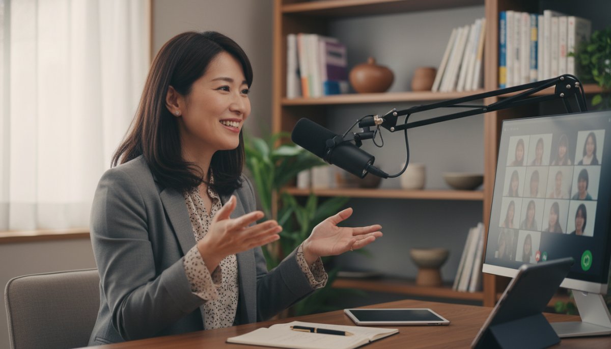 講師が参加者の質問に答えながら進めるその場での研修風景