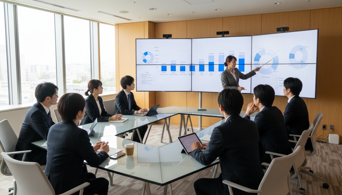 AI研修で講師が受講者の理解度を確認する場面