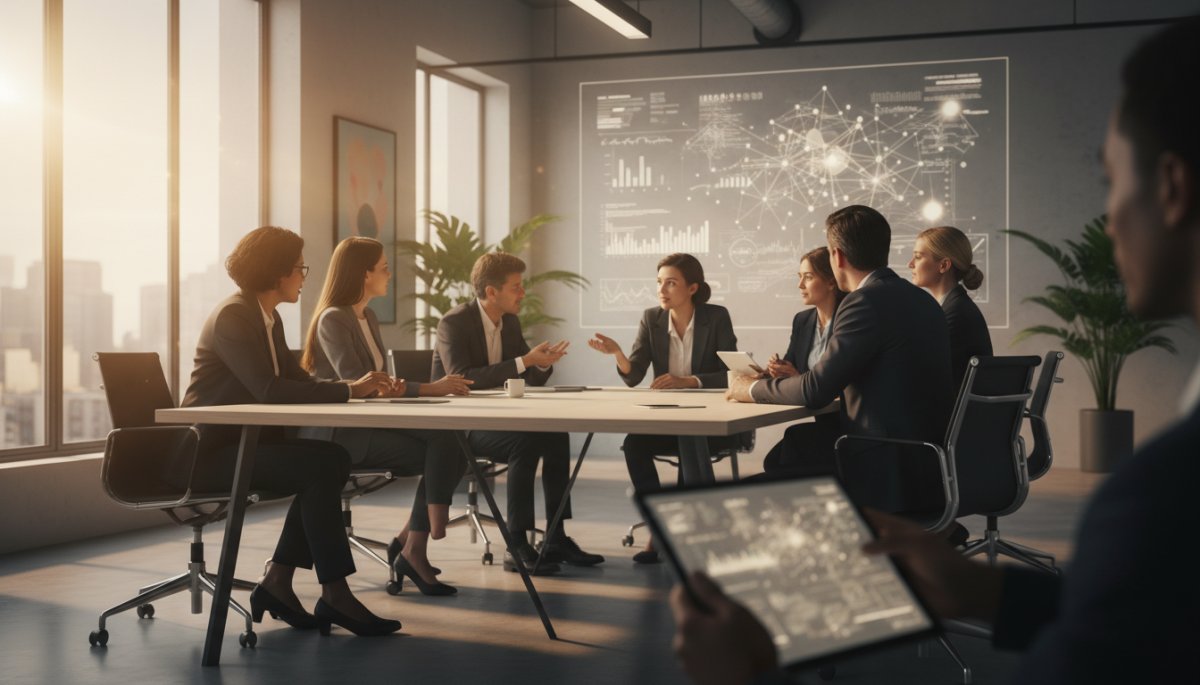 生成AI効果レビュー会議の様子