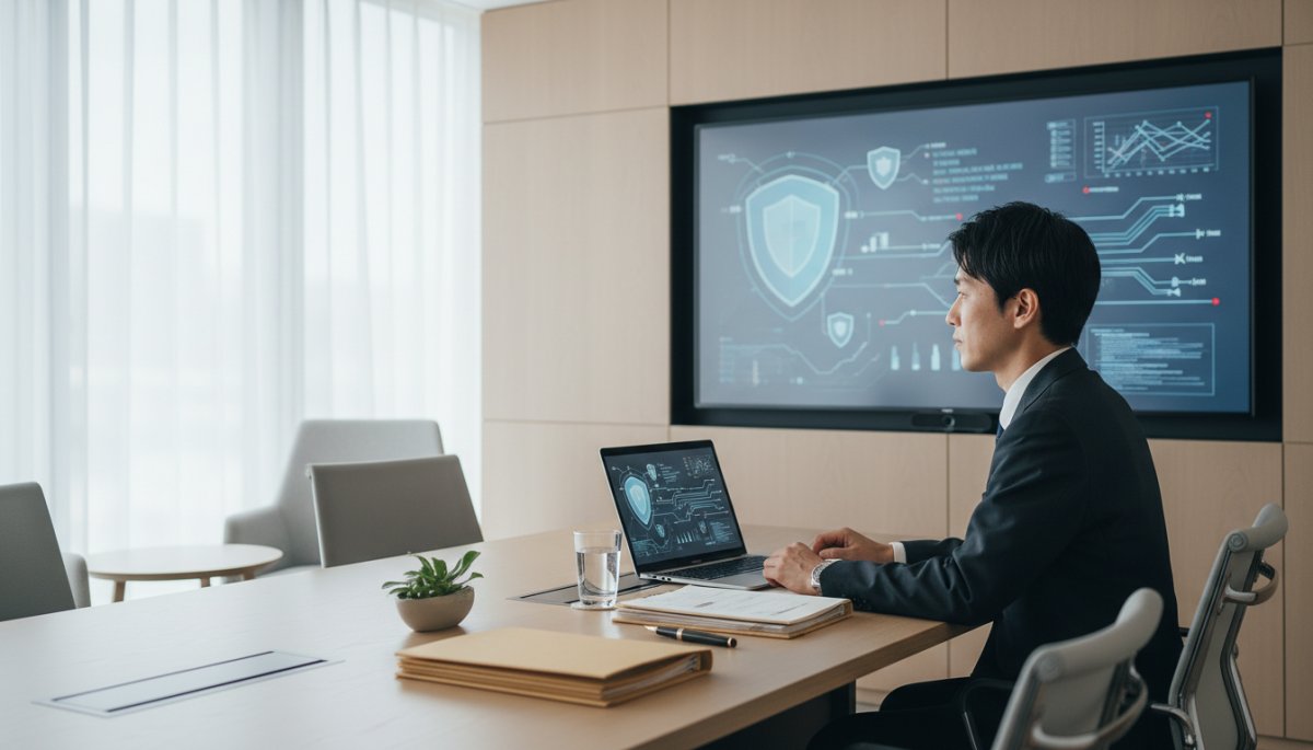 生成AI導入時のリスク管理と対策イメージ