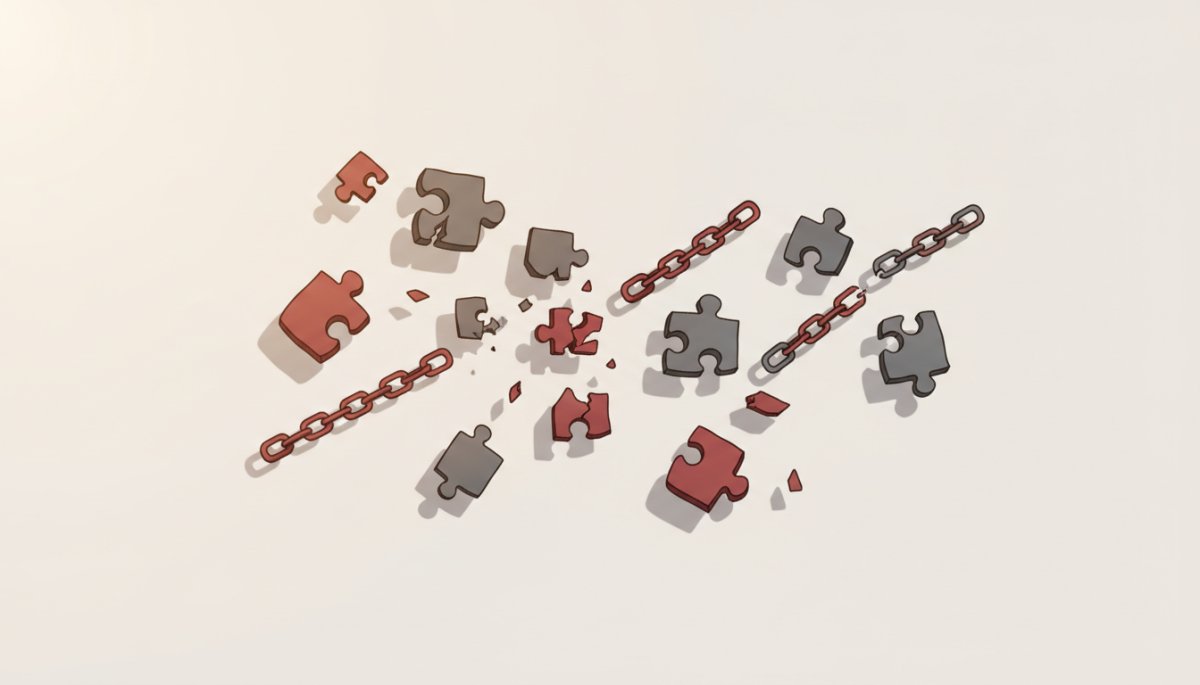 法人AI導入失敗の原因を示す概念図